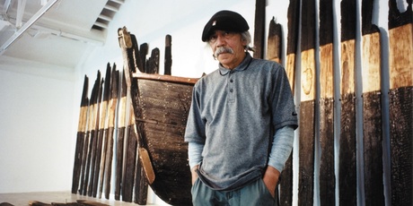 Artist Ralph Hotere. Photo / Marti Friedlander
