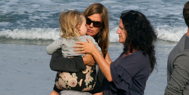 Meg Strange and 2-year-old daughter Indigo, with a friend. Photo / Brett Phibbs