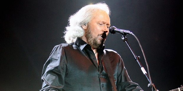Barry Gibb kept his brothers and extended family close in his concert. Photo / APN