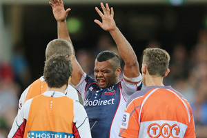 Kurtley Beale has recovered from a shoulder injury and will face the Waratahs. Photo / Getty Images