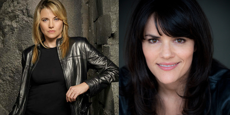 The lady killers: Lucy Lawless and Amanda Billing. Photo / Supplied