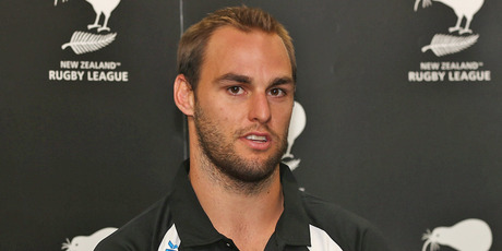 Simon Mannering speaks to media after being named the new captain of the Kiwis. Photo / Getty Images