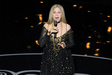 Barbra Streisand performs at the Oscars. Photo/AP