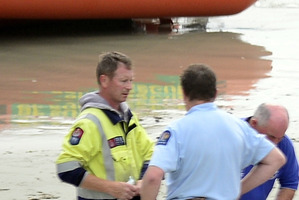 In total 18 pupils were rescued from the water and nine taken to Dunedin Hospital. Photo / Peter McIntosh