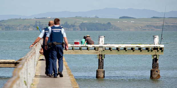 Drowning of Fisherman at Kauri Point. Photo/Andrew Warner.