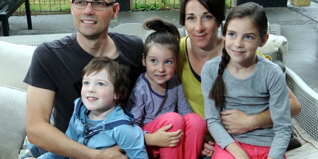 HOME SWEET HOME: Hawke’s Bay United soccer coach Chris Greatholder enjoyed his almost month-long break with wife Kate and children Ruby, Molly and Harry just before Christmas before resuming next Sunday.