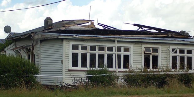This Cobden house was destroyed in one of two suspicious fires over New Year. Photo / Greymouth Star