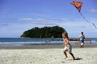 Oscar Nooyen, 4, enjoys the spring sunshine at Main Beach. Photo/George Novak Oscar Nooyen, 4, enjoys the spring sunshine at Main Beach. Photo/George Novak