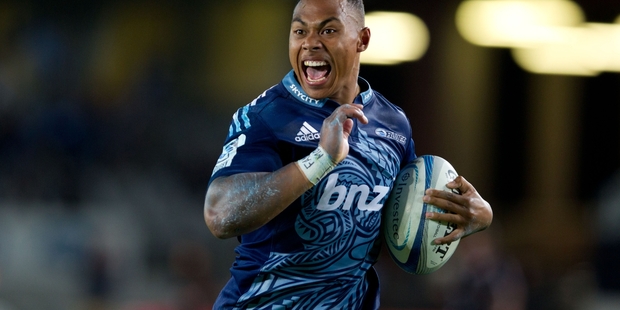 Blues winger Tevita Li was one of the players who impressed with his flair in the game against the Crusaders at Eden Park on Friday. Photo / Richard Robinson