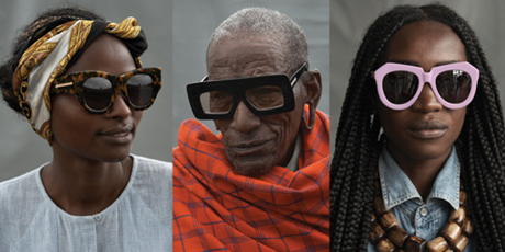 The new Karen Walker Eyewear campaign, photographed by Derek Henderson, features those who work on the Ethical Fashion Initiative project.