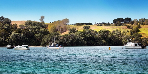 The Ti Point house overlooks John Key's home. Photo / Doug Sherring