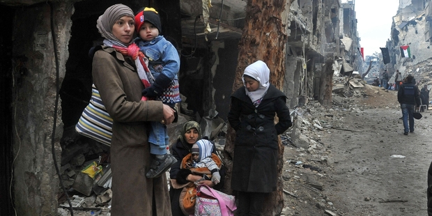 Millions of Syrians have been displaced as rebel groups try take on President Bashar al-Assad's regime. Picture / AP