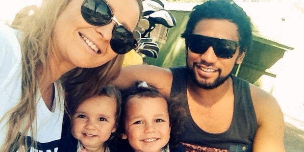 Mother Sarah-Jo Manaena with daughters and husband Reihana Manaena. Photo/Supplied