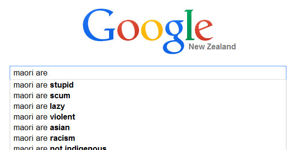 What pops up in a Google search when you type in 'Maori'. Photo / supplied