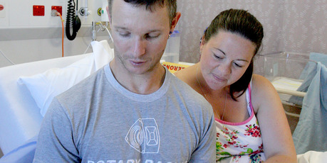 Tauranga Hospital shared its birthday with Madeline Parker and Manuell Korzelius' newborn baby.
PHOTO/RUTH KEBER