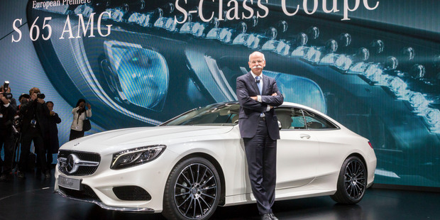 Mercedes-Benz CEO Dr Dieter Zetsche in Geneva, and (below) the new S 65 AMG, S 600 and all new S-Class coupe