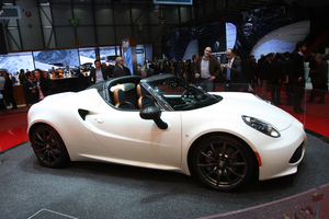 The drop top Alfa Romeo 4C was stunner at Geneva