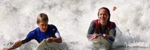Mount Maunganui surf siblings Jonas and Elin Tawharu are off to Ecuador