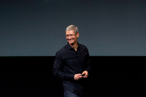 Tim Cook told members of a think tank that Apple did a lot of things not driven by profit. Photo / AP
