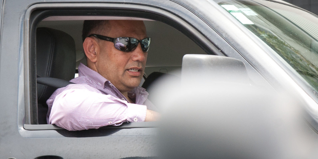 Willie Jackson outside the RadioLive studio after he and his co-host John Tamihere were subjected to a twitter campaign by people upset at their treatment of an interview subject. Photo / NZ Herald