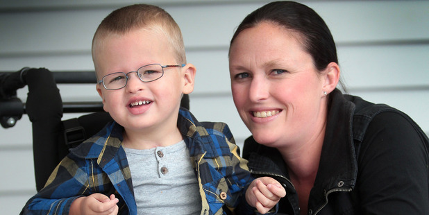 Amy Dyer's 4-year-old son Liam has a rare and incurable disease. Photo / HOS