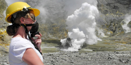 White Island's steamy landscape is like nothing on Earth. Photo / Chris Gorman