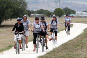 A group of last year's Big Easy participants enjoying the cycle tour.