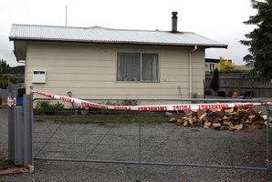 The home at 14 George Street in Masterton, where it is believed Caleb Skinner, 2, was allegedly assaulted.
