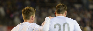 Tyler Boyd, number 7 of the All Whites, took on four Japanese at one time in Tokyo.