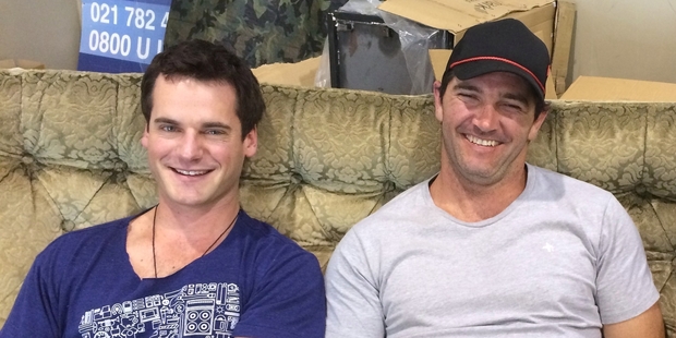 David de Lautour and Stephen Donald have been spending quality time together over a few beers rehearsing the script for The Kick.