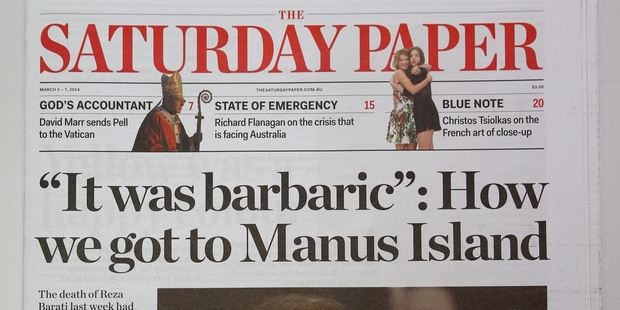 Saturday Paper joins papers that have struggled to make money since classified ad revenue dried up.