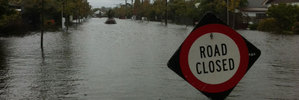 Flooding in Carrick Street, St Albans. Photo / Matty Coleman