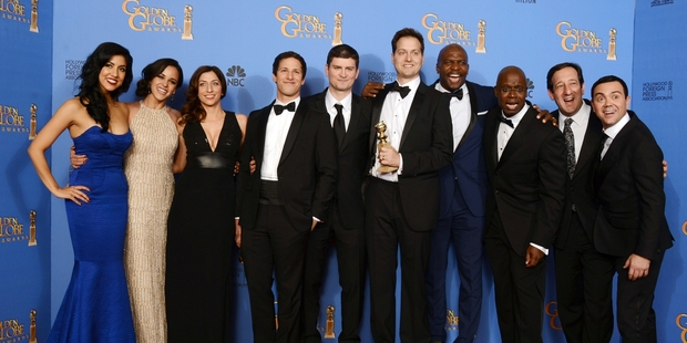 The Brooklyn Nine-Nine cast at the Golden Globes. Photo / AP