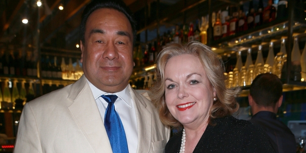 David Wong Tung and Judith Collins. Photo / Norrie Montgomery