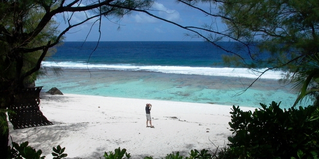 Tangaroro Beach on Atiu Island.