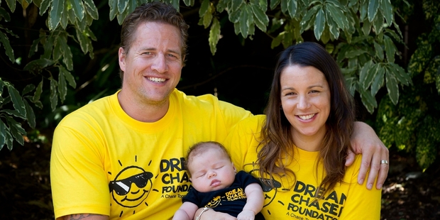 Ryan and Keri Topperwien were 'happy and sad' over the arrival of baby Zayn. Photo / Christine Cornege