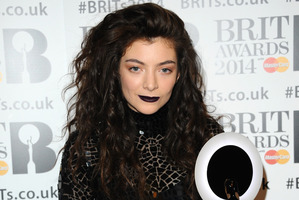 Lorde at the BRIT Awards, with makeup by M.A.C senior artist Amber D. Picture / Anthony Harvey