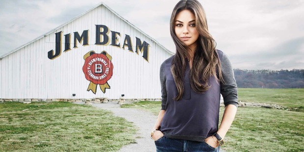 Mila Kunis is the new spokeswoman for Jim Beam.