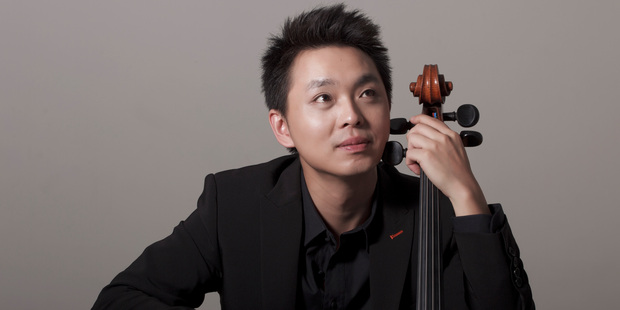 Li-Wei Qin stopped hearts with his playing in the slow movement of the Elgar Cello Concerto. Photo / Dong Wang