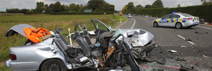 Shannon Wall died after travelling in this car, which was involved in a crash on SH2 on Sunday.