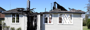 The scene of the blaze in Marton. Photo/Stuart Munro