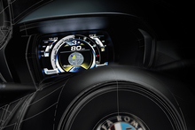 The dash of the Alfa Romeo sports coupe, the 4C.