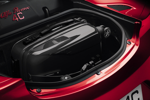 The boot space of the Alfa Romeo 4C.