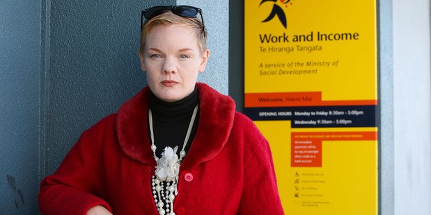 Solo mum Candice Benson was stunned to see a round of applause erupt after a jobseeker at Winz' Lower Hutt office found work. Photo / Hagen Hopkins