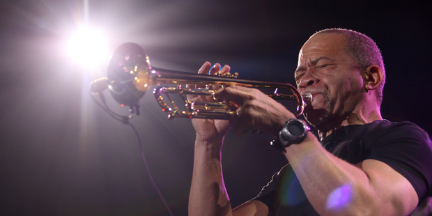 National Jazz Festival 2012: Bobby Burns jnr of Earth, Wind & Fire plays at the Tauranga Domain. PHOTO/ JOEL FORD