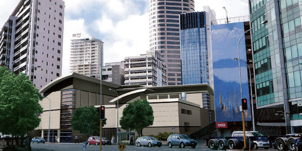 Artist's impression of the new substation in downtown Auckland.
