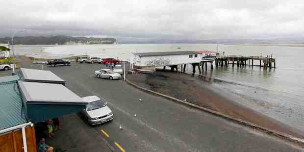 Kawhia wharf is where Constable Perry Griffn was attacked. Photo / Christine Cornege