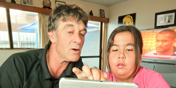 Darrin Crombie and his step daughter Teanalee Hooper will be affected by power rises. Photo/Warren Buckland