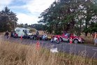 FATAL: Motorcyclists pause beside an ambulance at The King of the Cliffhanger competition this weekend. FATAL: Motorcyclists pause beside an ambulance at The King of the Cliffhanger competition this weekend.
