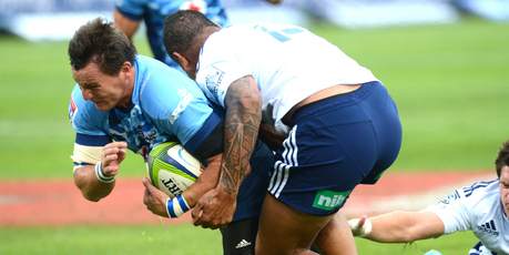 The Bulls surged away from the Blues to hand the Auckland-based franchise a second defeat in 2014. Photo / Getty Images